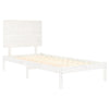 Weißer Bettrahmen Consta 90x190cm (Holz, Einzelbett)