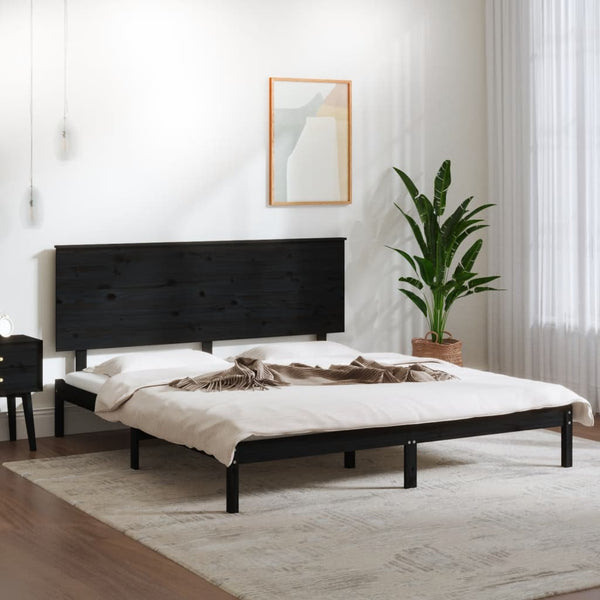 Musta sängynrunko Consta 200x200cm (mänty)