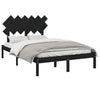 Schwarzes Bettgestell Bec 135x190cm (Doppelholz)