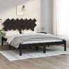 Schwarzes Bettgestell Bec 140x190cm (Holz)