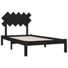 Schwarzes Bettgestell Bec 100x200cm (Holz)