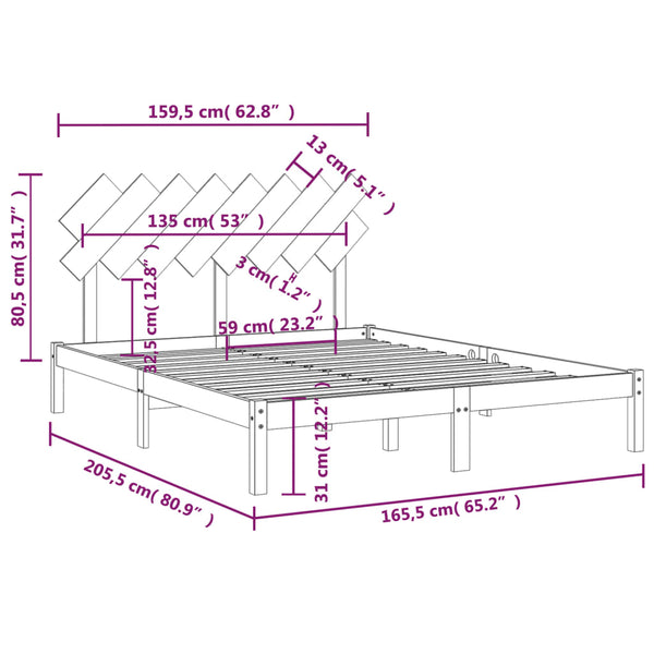 Bettgestell Bec 160x200cm (Holz)