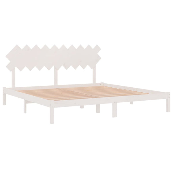 Bettgestell Bec 200x200cm, weiß (Holz)