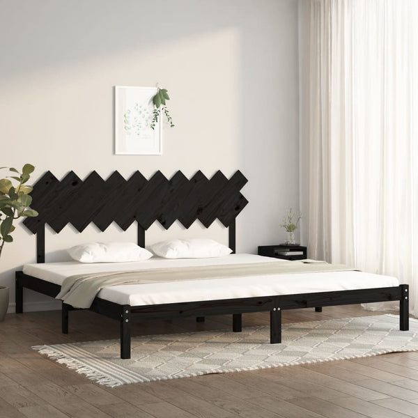 Schwarzes Bettgestell Bec 200x200cm (Kiefer)