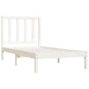 Weißes Bettgestell Elmiea 75x190cm (Kiefer, kleines Einzelbett)