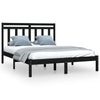 Schwarzer Bettrahmen Loren 150x200cm (Kingsize)