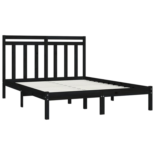 Schwarzer Bettrahmen Loren 150x200cm (Kingsize)