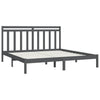 Grauer Bettrahmen Loren 200x200cm (Holz)