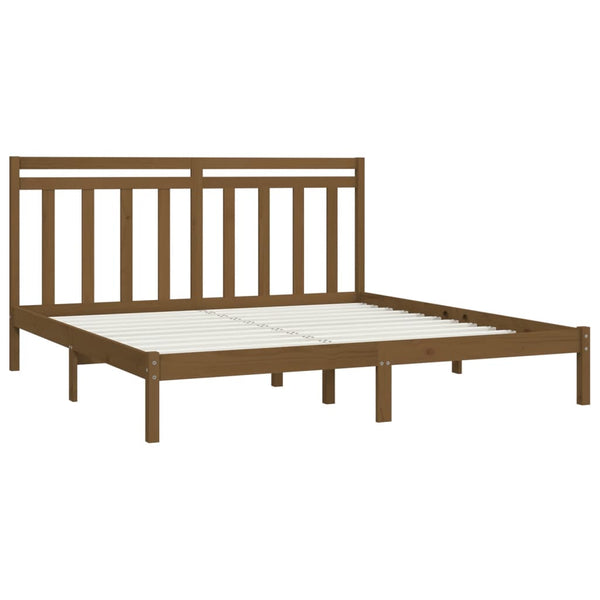 Bettrahmen Loren 200x200cm (Holz), honigbraun
