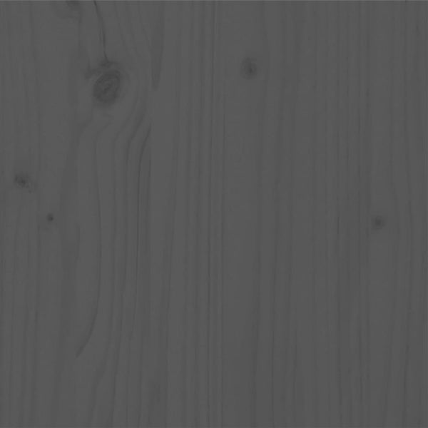 Graues Bettgestell Alesina 200x200cm (Holz)
