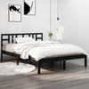 Bettgestell Strutu, schwarz, 200x200 cm (Holz)