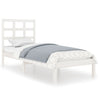 Bettgestell Sisu weiß 75x190cm (Holz, kleines Einzelbett)