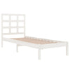 Bettgestell Sisu weiß 75x190cm (Holz, kleines Einzelbett)