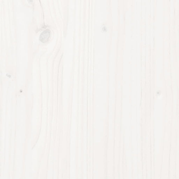 Bettgestell Sisu weiß 75x190cm (Holz, kleines Einzelbett)