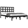 Schwarzer Bettrahmen Sisu 200x200cm (Holz)