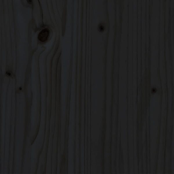 Schwarzer Bettrahmen Sisu 200x200cm (Holz)