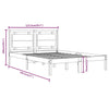 Bettrahmen Nichita 120x190cm (Holz Small Double)