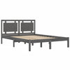 Bettgestell Nichita 200x200 cm (Holz), grau