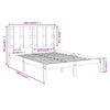 Bettgestell Tiganu 135x190cm (Doppelbett)