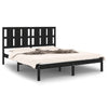 Schwarzes Bettgestell Tiganu 150x200cm (Kingsize)