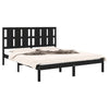 Schwarzes Bettgestell Tiganu 150x200cm (Kingsize)