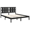 Schwarzes Bettgestell Tiganu 150x200cm (Kingsize)