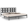 Graues Bettgestell Tiganu 200x200cm (Kiefer)
