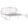 Graues Bettgestell Tiganu 200x200cm (Kiefer)