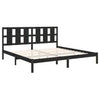 Schwarzes Bettgestell Tiganu 200x200cm (Kiefer)