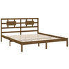 Honigbrauner Bettrahmen Matioc 200x200cm (Holz)