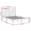 Bettgestell Marigena 120x190cm (Holz, kleines Doppelbett)