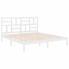 Bettgestell Marigena 200x200cm, weiß (Holz)