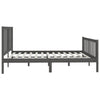 Grauer Bettrahmen Tofana 200x200cm (Holz)