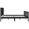 Schwarzes Bettgestell Tofana 200x200cm (Holz)