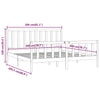 Schwarzes Bettgestell Tofana 200x200cm (Holz)