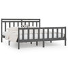 Graues Bettgestell Flos 200x200cm (Kiefer)