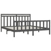 Graues Bettgestell Flos 200x200cm (Kiefer)