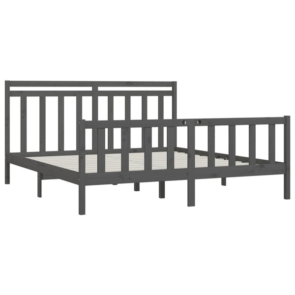 Graues Bettgestell Flos 200x200cm (Kiefer)