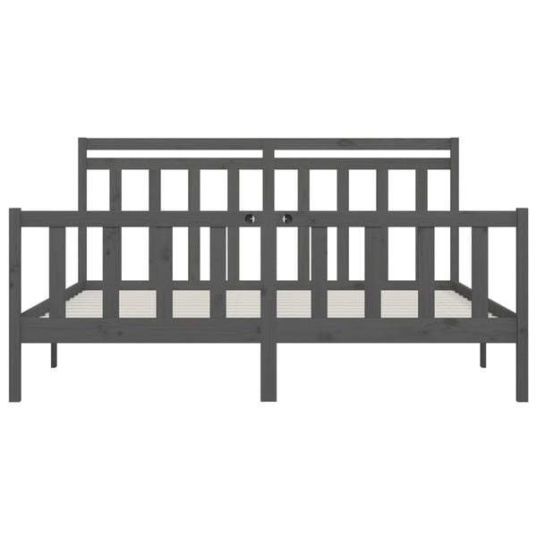 Graues Bettgestell Flos 200x200cm (Kiefer)