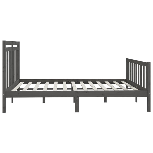 Graues Bettgestell Flos 200x200cm (Kiefer)
