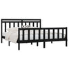 Schwarzes Bettgestell Flos 200x200cm (Kiefer)