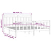 Schwarzes Bettgestell Flos 200x200cm (Kiefer)