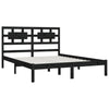 Schwarzes Bettgestell Freddie 200x200cm (Kiefer)