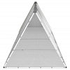 Grauer Kaninchenkäfig Vladiu 403,5x80,5x71cm (verzinkter Stahl)