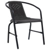 Gartenstühle Balaj (6 Stück Polyrattan und Stahl 110 kg)