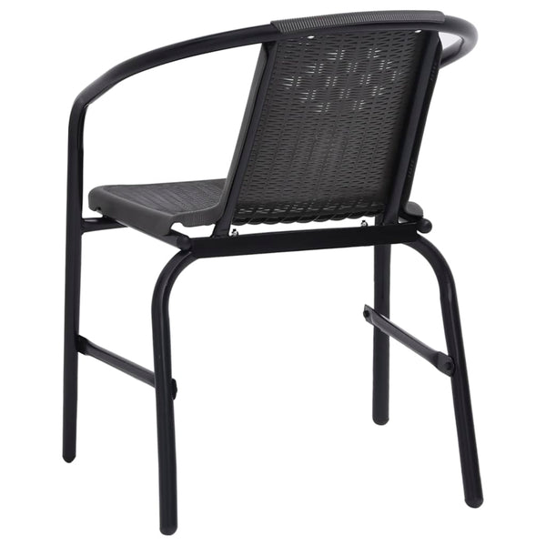 Gartenstühle Balaj (6 Stück Polyrattan und Stahl 110 kg)