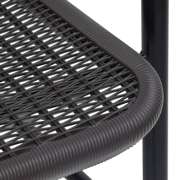 Gartenstühle Balaj (6 Stück Polyrattan und Stahl 110 kg)