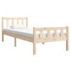 Bettrahmen Jinca 75x190cm (Holz, kleines Einzelbett)