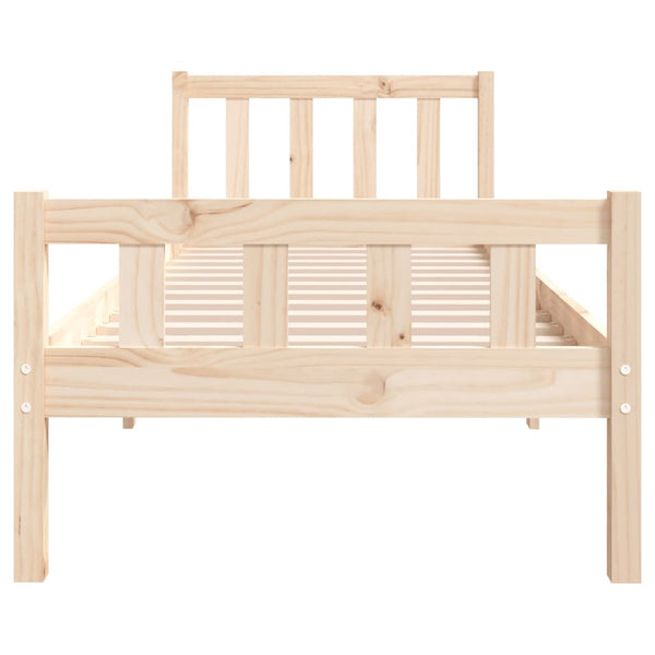 Bettrahmen Jinca 75x190cm (Holz, kleines Einzelbett)