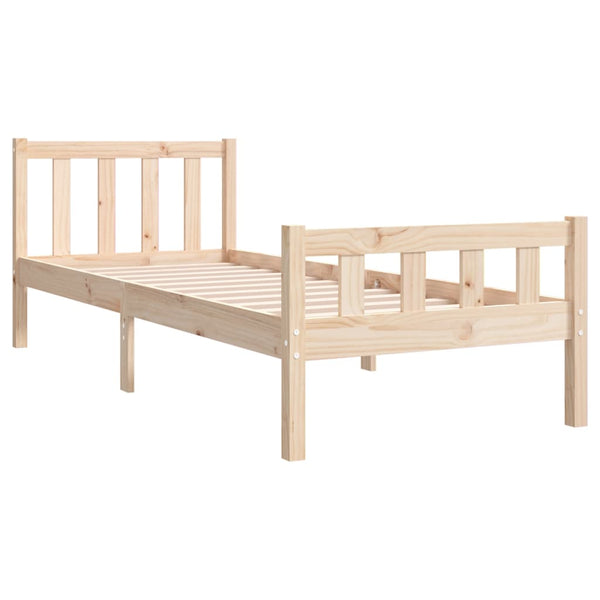 Bettgestell Jinca 90x190cm (Holz Einzel)